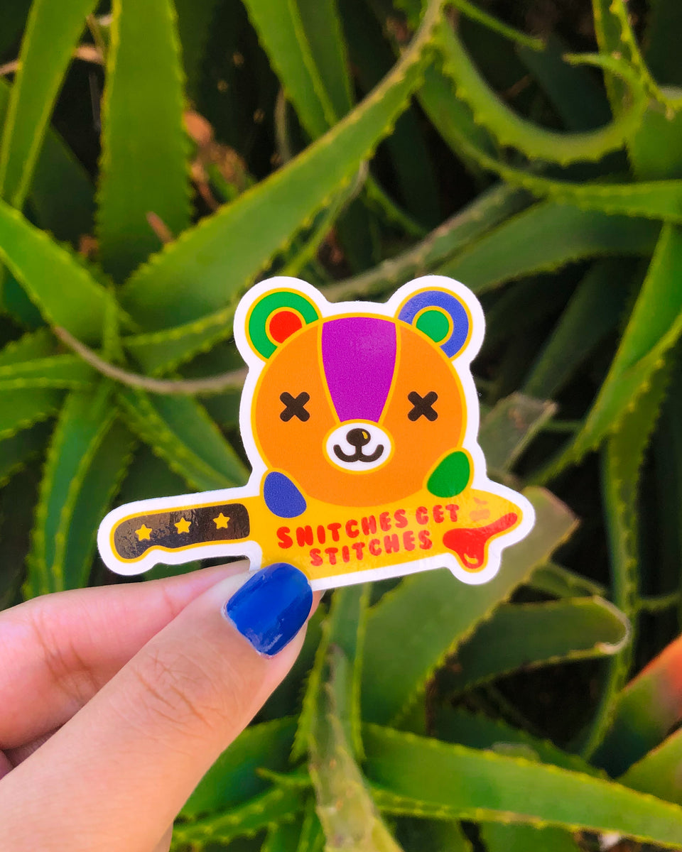 Snitches Get Stitches Sticker Sheselle