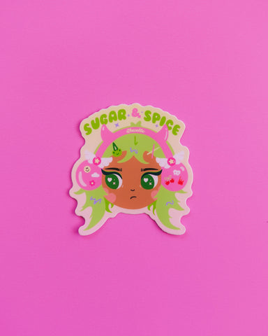 Sugar and Spice Girlie Sticker