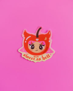 Sweet as Hell Girlie Sticker