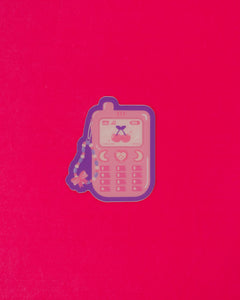 Magical Girl Cherry Cellphone Sticker