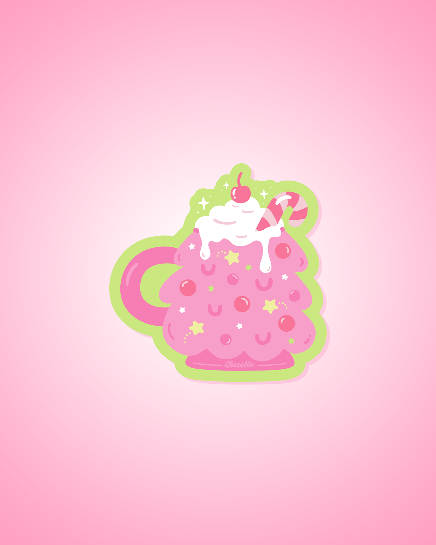 Christmas Tree Mug Sticker