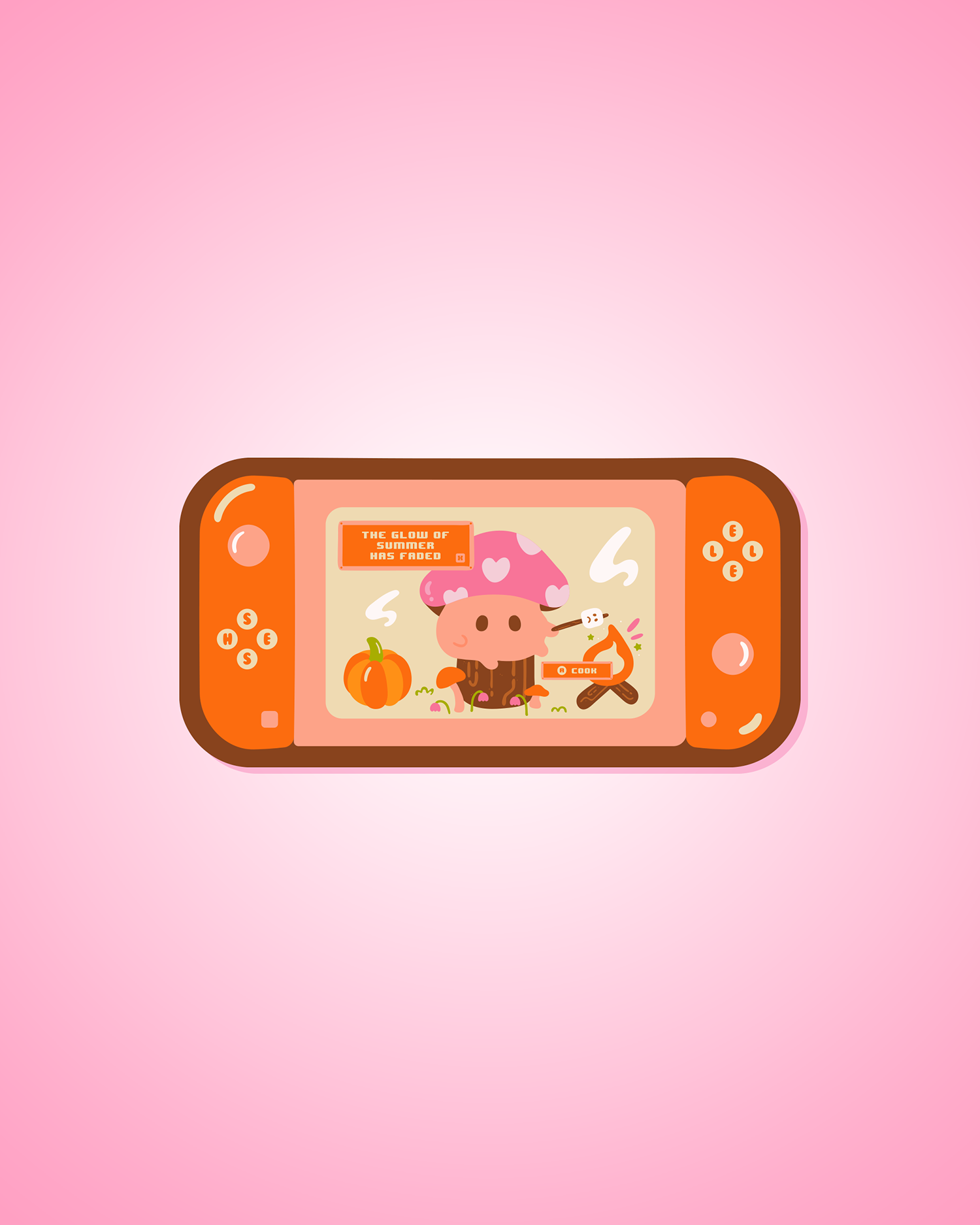 Cozy Fall Gaming Sticker