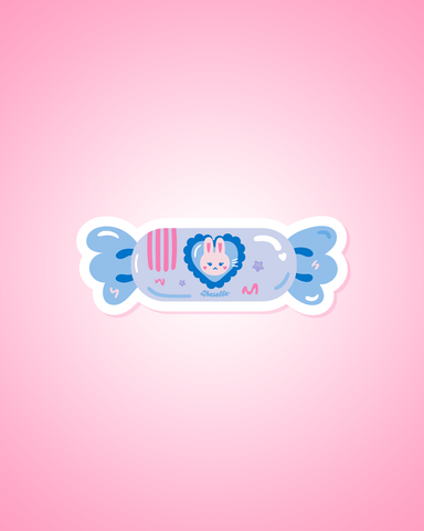 White Rabbit Asian Candy Sticker